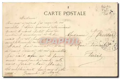 Ruínas das Tuileries — Porte de Marigny — editor Trocadéro, n° 552 — Verso