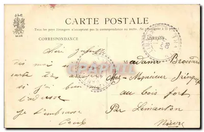 Parijs — Poort Saint-Martin — J. L. C. — Achterkant
