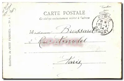 Paryż — Arc de Triomphe — Collection du Petit Parisien, Nr 4 — Rewers