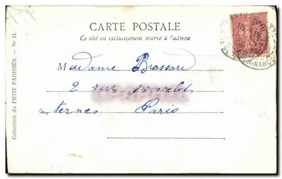 Parijs — De Poort Saint-Martin — Collectie van Petit Parisien, N° II — Achterkant