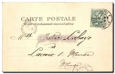 Paryż — Arc de Triomphe du Carrousel i starszy pilarz Grilles des Tuileries — P. P. C. Paryż — Rewers