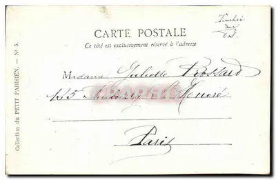 Paris — La Place de la République — Verlag von Le Petit Parisien, n°5 — Rückseite