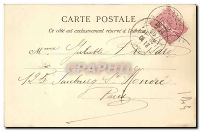 Monumento de Charlet — Paris — editor Carré, n° 285 — Verso