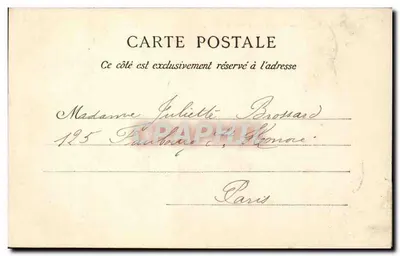 PARIS — Perspectiva sobre a Sena, tirada do ponte do Carrousel — editor Delerue, n° 138 — Verso