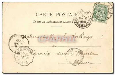 Zamek Bourlémont - Stare Wieże - Woszy - Wyd. Drivet-Lenoir, Neufchâteau — Rewers