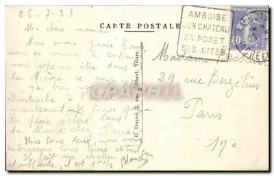 Amboise (Loire-et-Loire) — Zamek — A.P. n°26 — Rewers