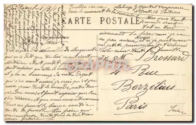 Poitiers — Escola Livre Saint-Joseph — Hospital temporário durante a Guerra de 1914 — Verso