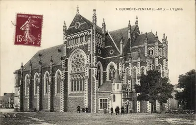 Guéméné-Penfao (L.-Inf.) — A Igreja — Editor: J. Darcq & Cie, n°7