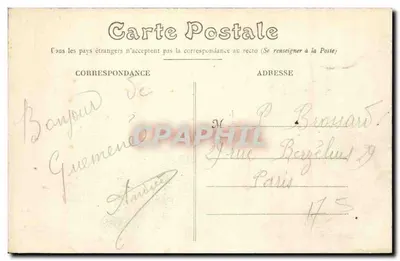 Guéméné-Penfao (L.-Inf.) — A Igreja — Editor: J. Darcq & Cie, n°7 — Verso