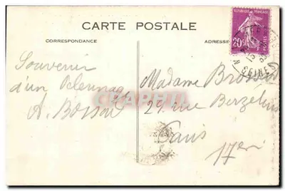 Longpont — De Kerk (naar een oude gravure) — onbekende uitgever, n° 52 — Achterkant