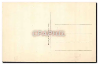 Poissy — Widok kościoła — Fotograf 'L'Abille' Paryż — Rewers