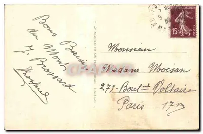 Monte Saint-Michel — À maré alta — Editor anônimo, n° 49 — Verso