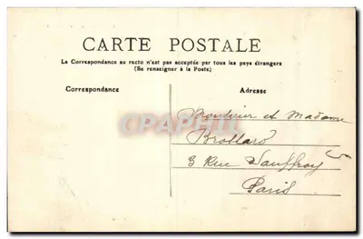 Bourrée d'Auvergne — scena z wsi z muzykiem i taniec — Vis-à-Vis, nr 302 — Rewers