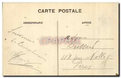 Benoite-Vaux — A Processão de uma Primeira Comunhão retorna à Igreja — F. Noel — Verso