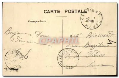 Sampigny (Meuse) — Vista geral — Edição Vauthier, buralista — Verso