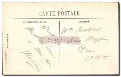 Bar-le-Duc — Pomnik Dzieci Meuse i Rue de la Gare — Wydawnictwo Magasins Réunis — Rewers