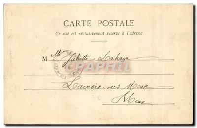 Bar-le-Duc - Estátua do Maréschal Exelmans — Vista Em. Collot, editor, n° 10 — Verso