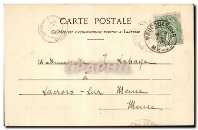 Wnętrze Domu Jani z Domrémy — Kolekcja Jani z Domrémy — Wyd. Ad. Welck, Saint-Dié (Dept. Meuse) n° 944 — Rewers