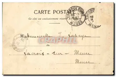 Vaucouleurs - Porta da França por onde Joana d'Arc passou — Imp. Ad. Welck, Saint-Dié (Depositado) N° 778 — Verso