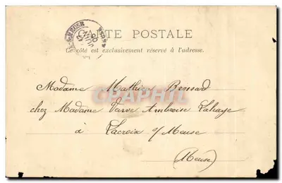 Conflans-sur-Lanterne — Avenue de la Gare — Reuchet, editore, Fougères — Verso