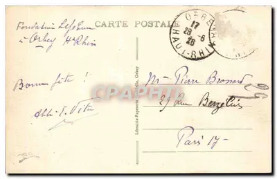 O Lago Negro e a Cachoeira (alt. 910 m) — cartão postal n°3 — Librairie Papeterie Scolaire, Orbe — Verso