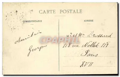Lisieux — Widok starych domów — Impasse Rue d'Onville — Cliché Tribouillard — Rewers