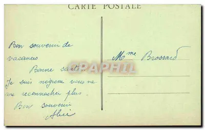 Castelo de ESCLIMONT (E.-et-L.) — Fachaça principal — G. Faldenault, 4416, Drancy — Verso