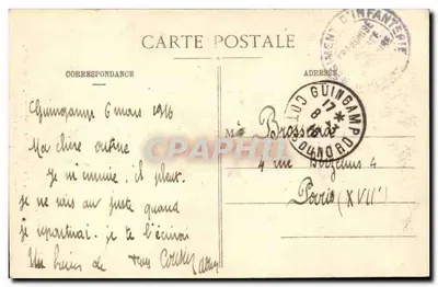 Coiffe do País de Paimpol, Tréguier, Lanvollon — Si-B. — Guingamp — Verso