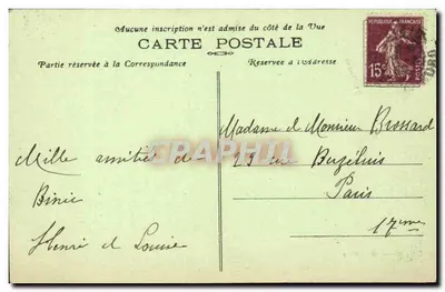 Binic - Vista geral - Ponta de Rognouse — Mancel, Editor - Dinard — Verso