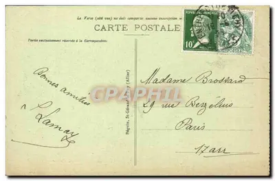 Vichy - Park Kasyna - Centralna Aleja — n°344 — Rewers