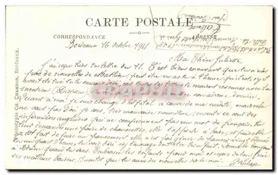 Bordeaux — Las Avenues de Tourny y el Cours du XXX-Juillet — C.B. — Reverso