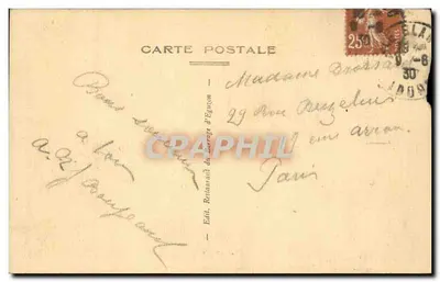 Eguizon — Vallée de la Creuse en dessous du Pont des Piles — Éditeur Réfoujou — Rewers
