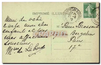 Pic du Midi — Excursão ao cume a 2877 m — Editor: Galeries de France, 1922 — Verso