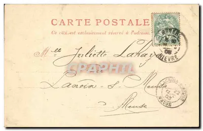 Nevers, a fonte da Place de la République — Coleção G. Guérot, No 31 — Verso