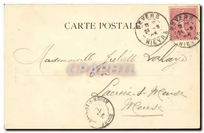 Kaplica Świętej Maryi — Nevers — Zbiór G. Guérot, nr 15 — Rewers