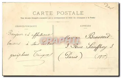 Moulin-Engilbert — Château de Villaine — Ch. Laplace, édit, Moulin-Engilbert — Verso