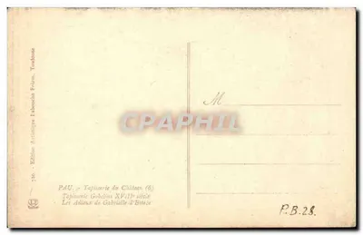 Addio di Gabrielle d'Éstèze — Tapisserie del Castello (6) — Edizione Artistica Labochose, Toulouse — Verso