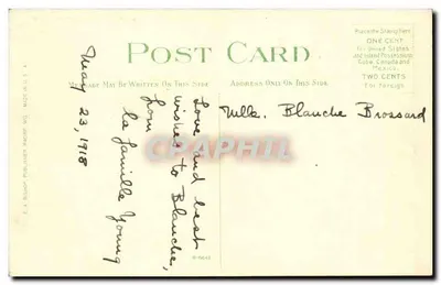 Langdon Street passando pelo campus inferior da Universidade de Wisconsin, Madison, Wis. — E. A. Bishop, Racine, Wis. n° 660 — Verso