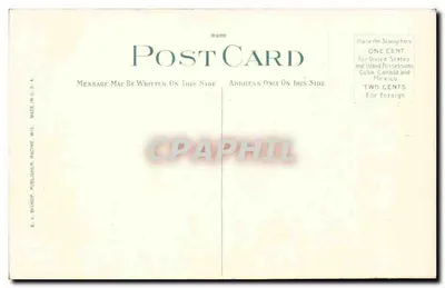 Novo Capitólio Estadual, Madison, Wisconsin — editor E.A. Bishop, Racine, Wis. — n° de série 6033 — Verso