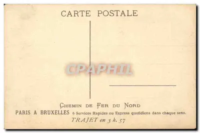 Ypres - Les Halles — zimowy widok z śniegiem — G. Fraipont — Rewers