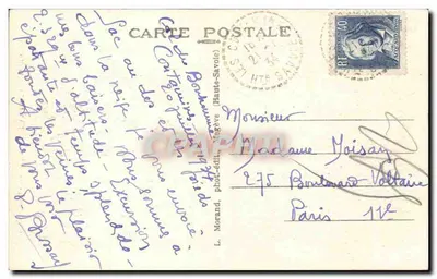 Les Contamines i Mont Joly — Wysokie Sałwy — wydawca L. Morand, Vegeève, nr 174 — Rewers