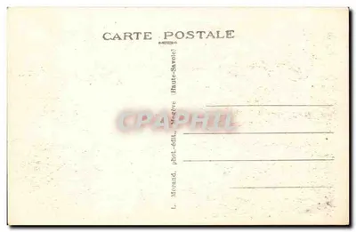 Servoz (Wysokie Sałwiany) — Katedra i Mont-Blanc — L. Merand, nr 907 — Rewers