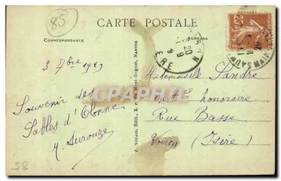 La Sablaise sabe sonreír — n° 176 — J. Nozais, Editor, Nantes — Reverso
