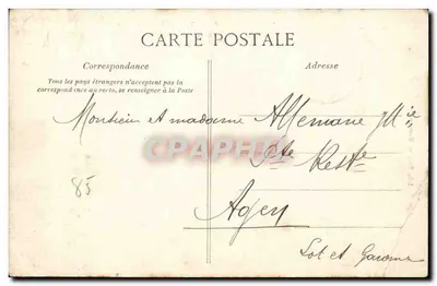 Saint-Laurent-sur-Sèvre — O Calvário do Beato Pai de Montfort — editor Poupin, Mortagne, n°390 — Verso