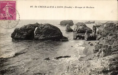 De CROIX-de-VIE para SION (Vendée) - Grupo de Rochas — N.P. Editor, CROIX-de-VIE