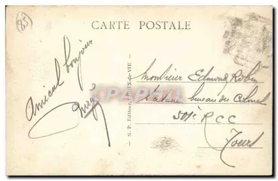 De CROIX-de-VIE para SION (Vendée) - Grupo de Rochas — N.P. Editor, CROIX-de-VIE — Verso