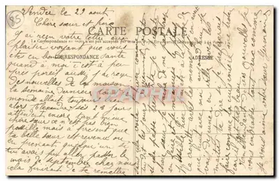 Croix-de-Vie — O porto antes da saída para a pesca — Coleção Boutain, n°44 — Verso