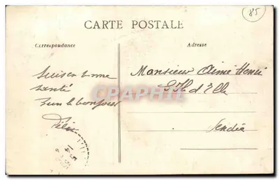 Floresta de MERVENT - Pont rustico sobre a Mère — Lio Peupin, Mortagne — Verso