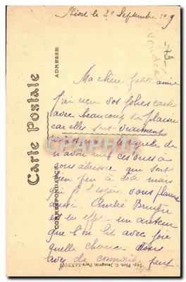 Abadia de MAILLEZAIS — Ruínas — Editor: C. Jangette, Paris — Verso