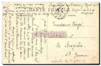 Luçon — O Kiosque no Jardim Público — Edição Bazar Gouraud, Cliché V. G. — Verso
